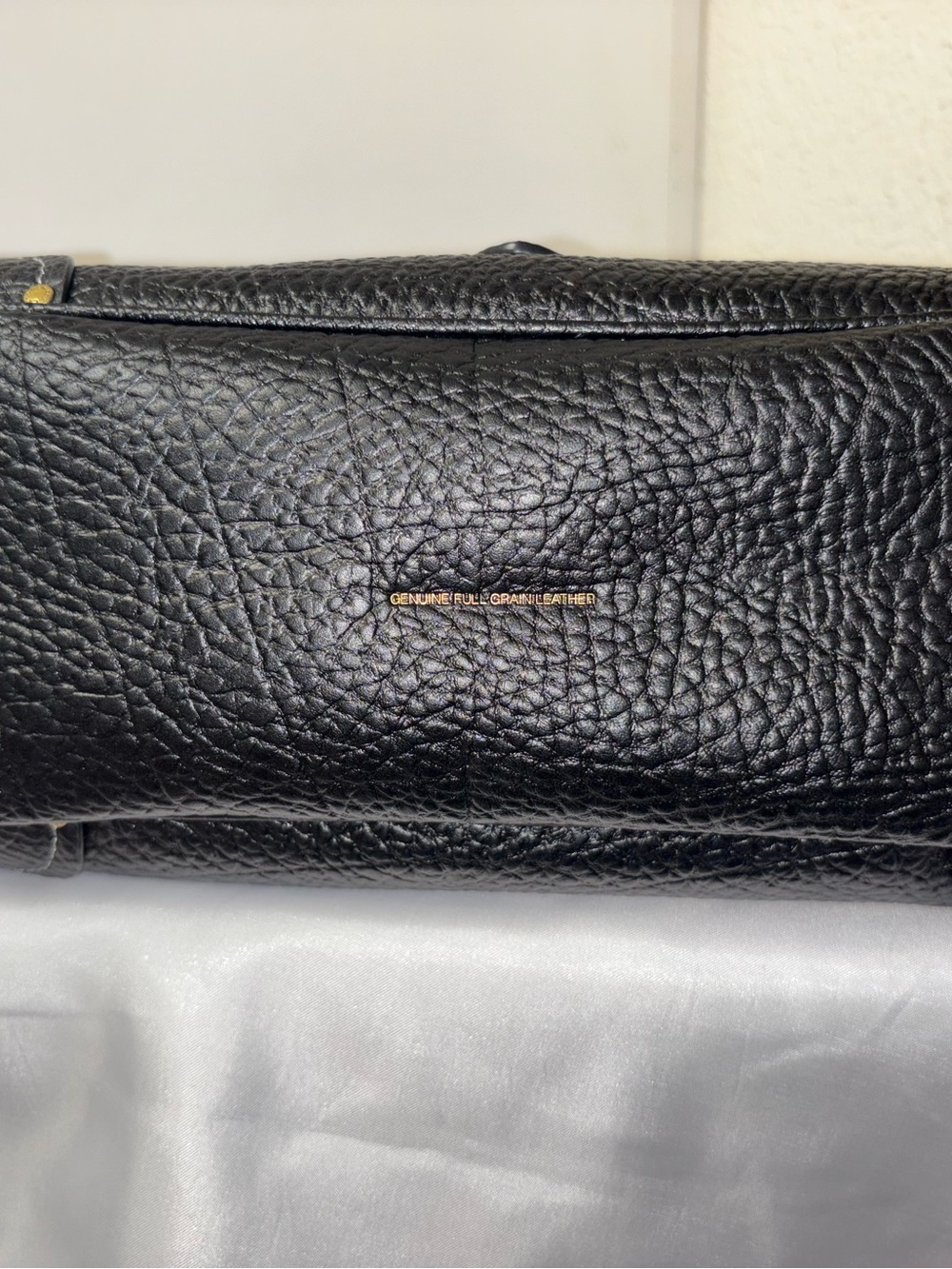 Coach Drifter Black Pebbled Leather Shoulder Bag with Gold Padlock - Picture 5 of 15